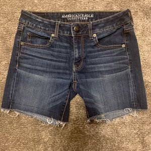 american eagle midi shorts
